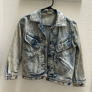 VINTAGE | Acid wash denim jacket